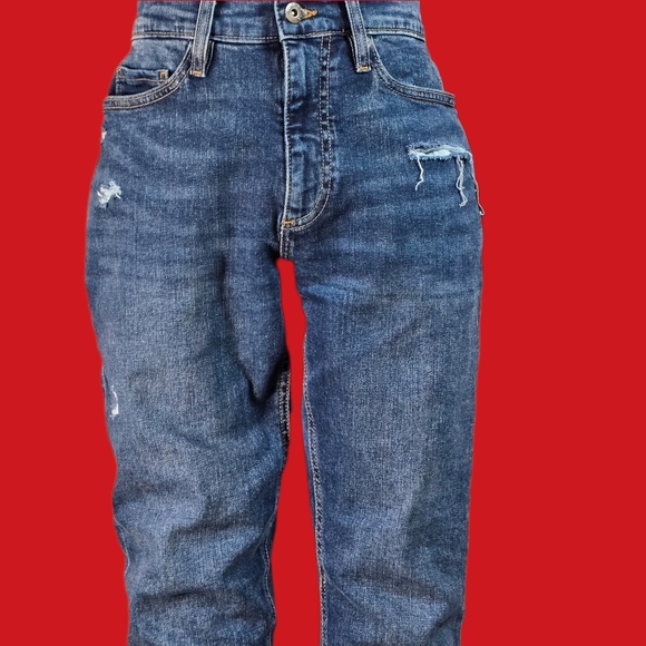 ๐Sun โ๏ธ Stone ๐ Distressed Slim Men's Jeans - Picture 3 of 9